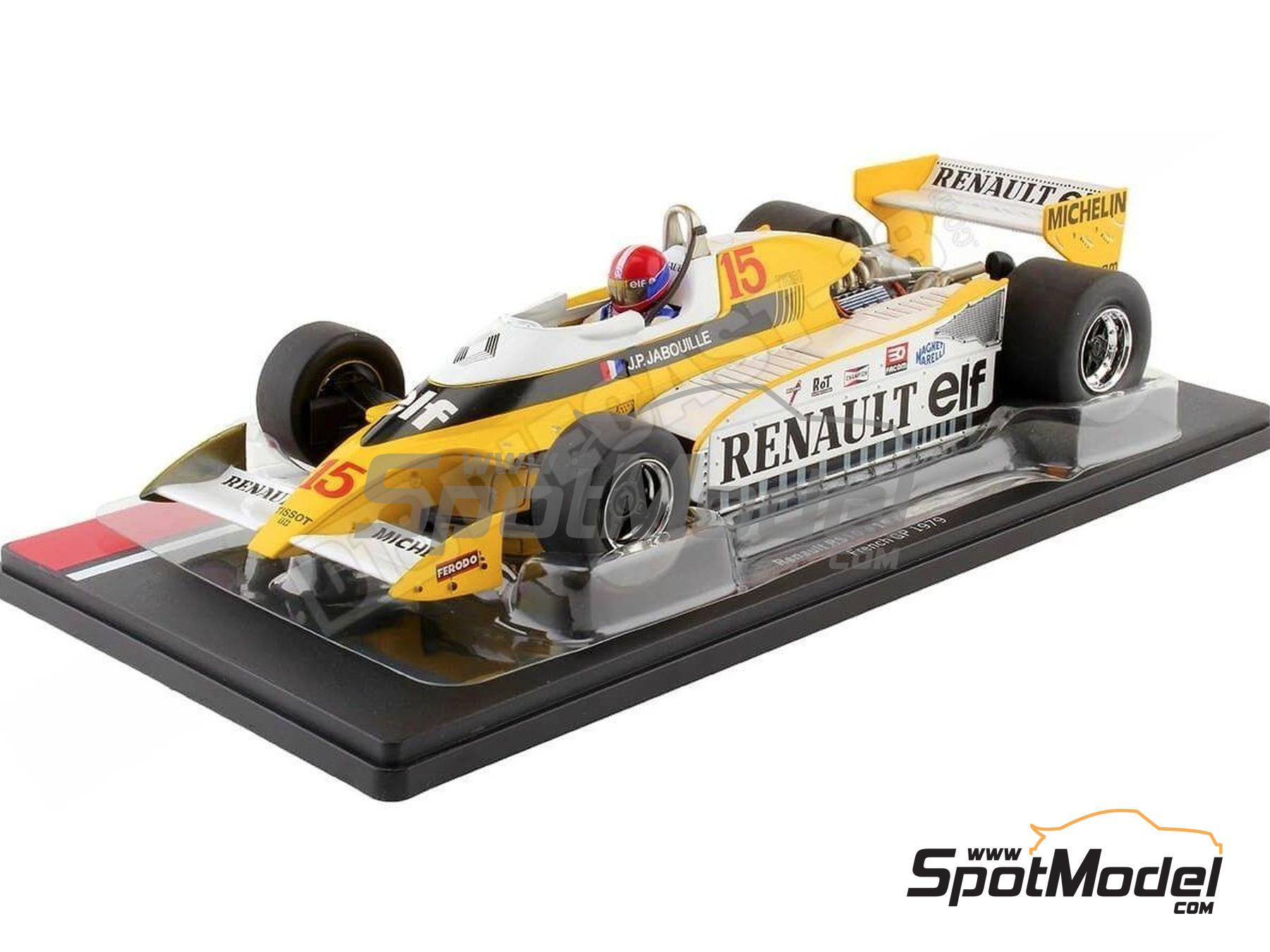 MCG 1/18 Renault RS10 - F1 French GP 1979 #15 J.P Jabouille - Modèle Diecast - NEUF